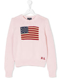 MAGLIONE ROSA BANDIERA RALPH LAUREN