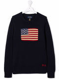 MAGLIONE BANDIERA BLU COTONE RALPH LAUREN