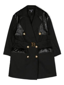 TRENCH BALMAIN NERO