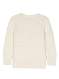 MAGLIONE TRECCIA COTONE CREMA RALPH LAUREN