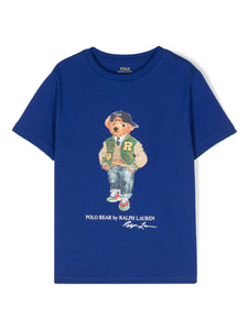 T-SHIRT POLO BEAR AZURE RALPH LAUREN