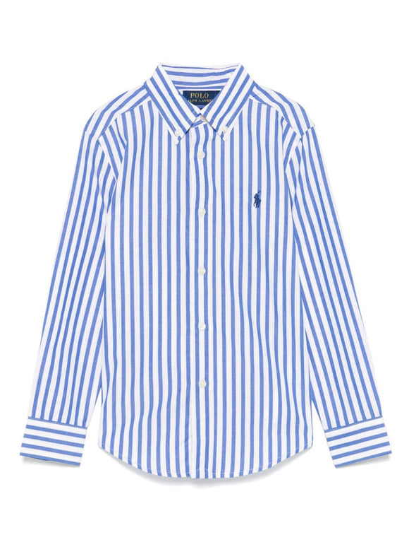 CAMICIA RIGHE BIANCO-AZZURRO RALPH LAUREN