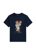T-SHIRT BLU POLO BEAR RALPH LAUREN