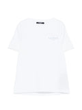 T-SHIRT BIANCA-BLU BALMAIN