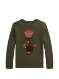 MAGLIONE OLIVA POLO BEAR RALPH LAUREN